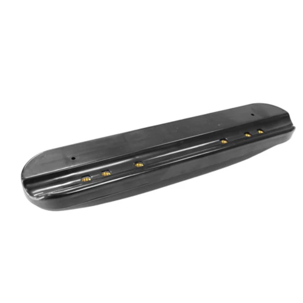 Rolko Padded Vinyl Desk Length Armrest, Black