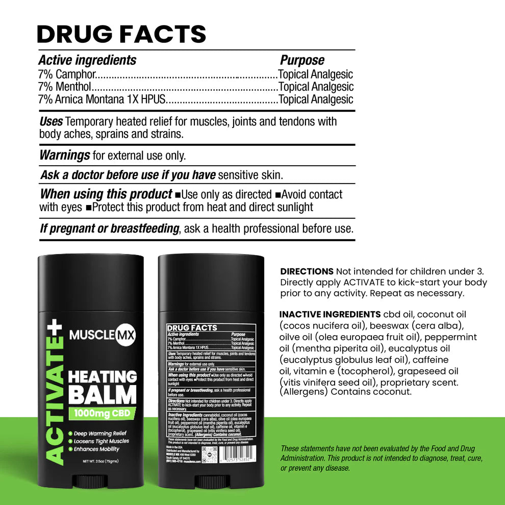Muscle MX - Activate Heating CBD Balm