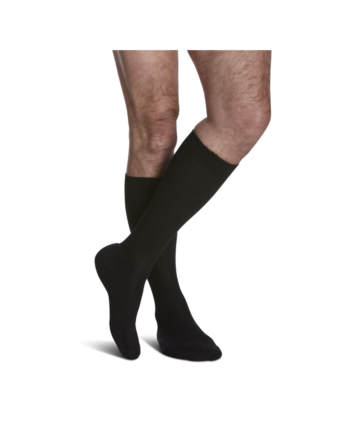 Sigvaris Motion Cushioned Cotton 360 Men’s 20–30mmHg Calf Closed Toe Black XL