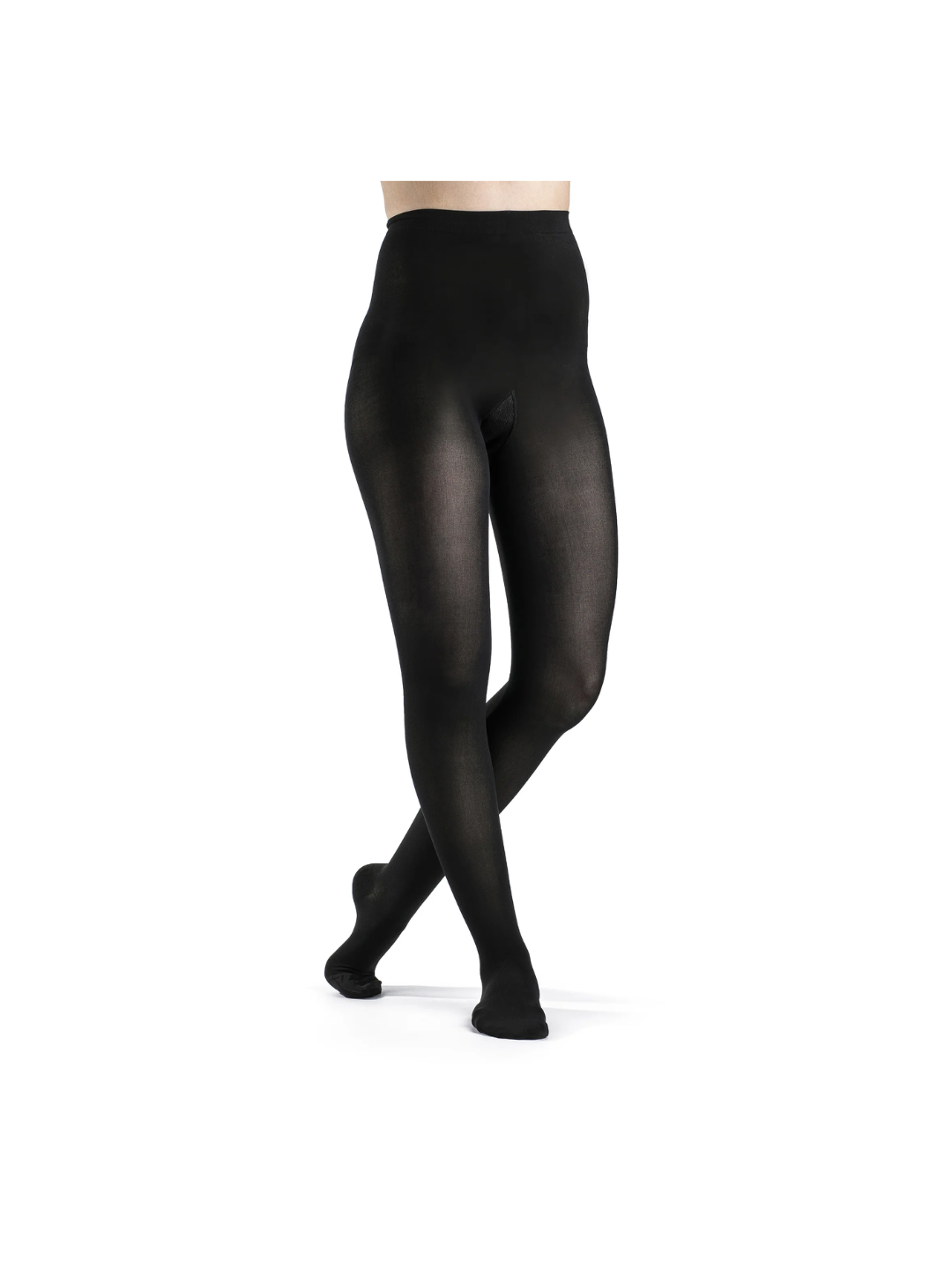 Sigvaris Style Soft Opaque 840 Women’s 20–30mmHg Pantyhose Closed Toe Black Standard LS
