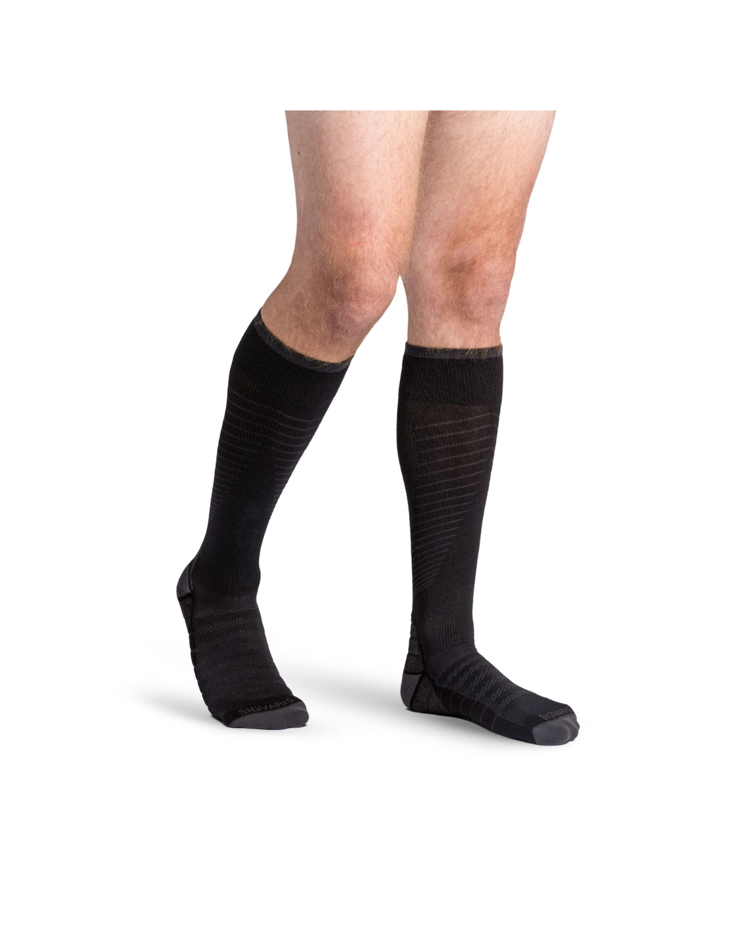 Sigvaris Motion Flow Tech 432 20–30mmHg Calf Closed Toe Black LS