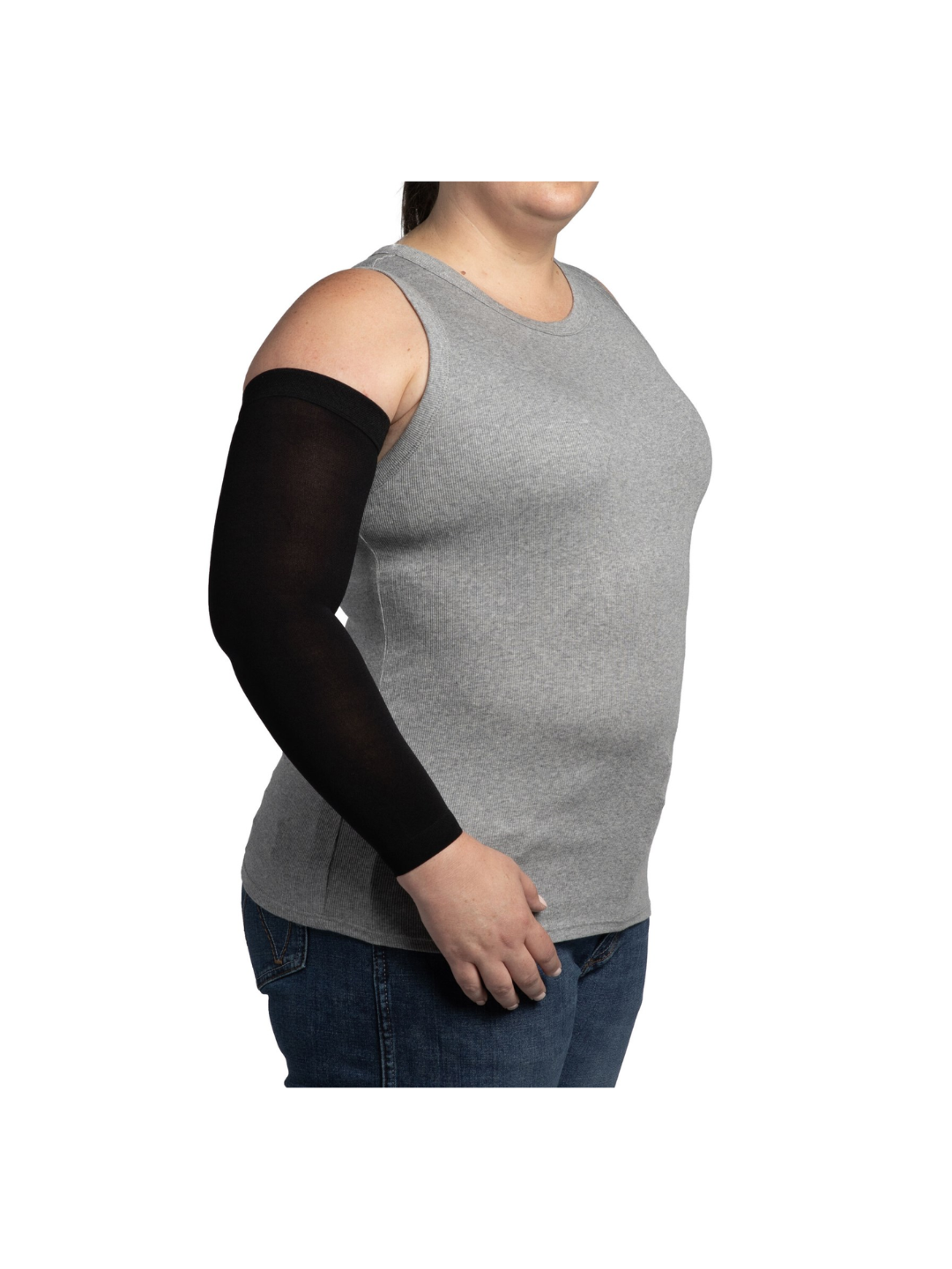 Sigvaris Specialty Secure Lite Armsleeve 570 15–20mmHg Black M