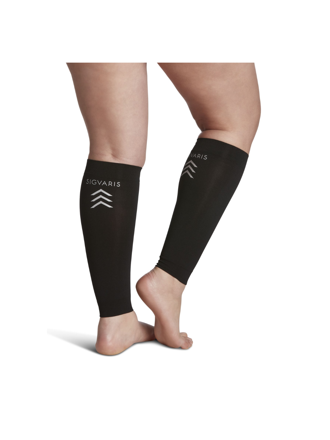 Sigvaris Well Being Performance Sleeves 412V Women's 20–30mmHg Closed Toe Black M