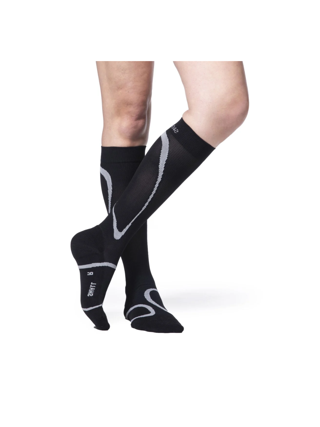 Sigvaris Motion High Tech 412 20–30mmHg Calf Closed Toe Black LL