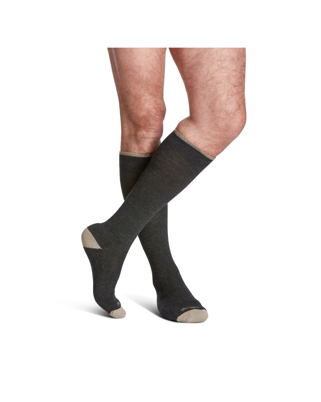 Sigvaris Motion Thermoregulating Wool 422 20–30mmHg Calf Closed Toe Charcoal MS