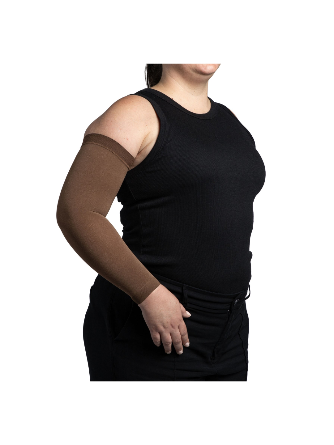 Sigvaris Specialty Secure Lite Armsleeve 570 15–20mmHg Cocoa L