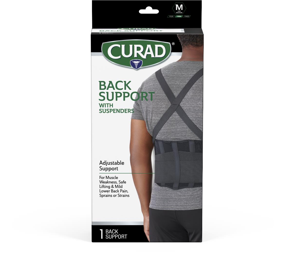Medline Curad Back Support with Suspenders