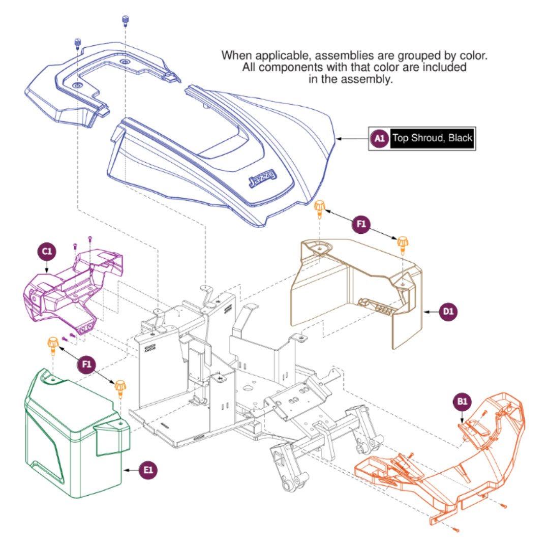 Pride Mobility PLSKNCP1070