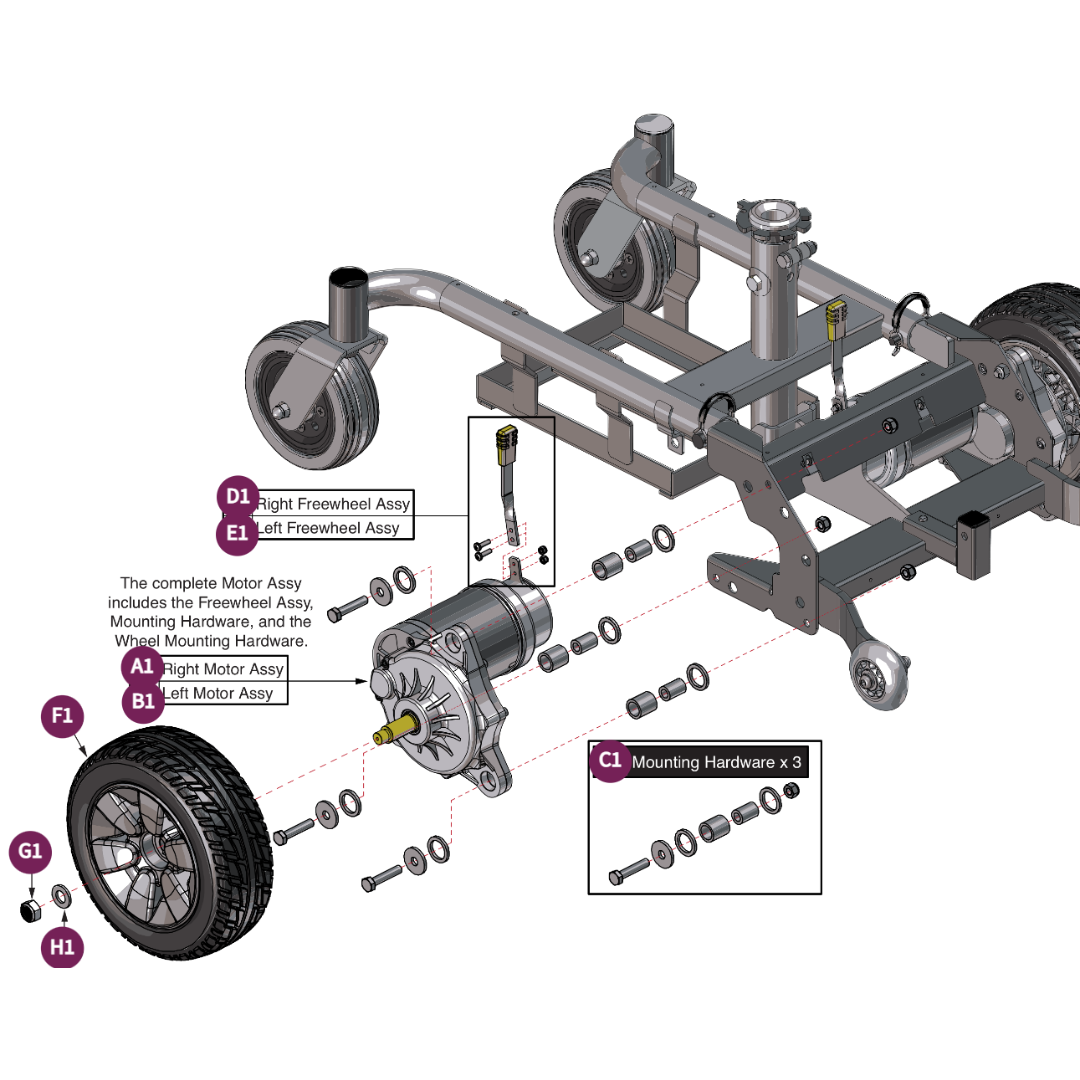Pride Mobility NUTJAM1012