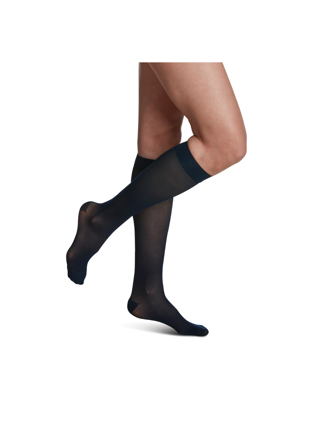 Sigvaris Style Sheer 780 Women’s 20-30mmHg Calf Closed Toe Dark Navy MS