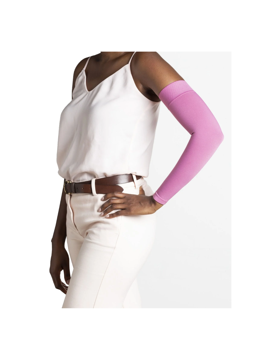 Sigvaris Specialty Secure Armsleeve 560 15–20mmHg Dusty Rose M3