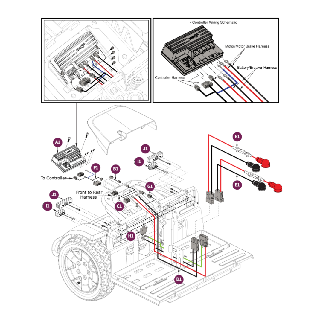 Pride Mobility DWR9555H018