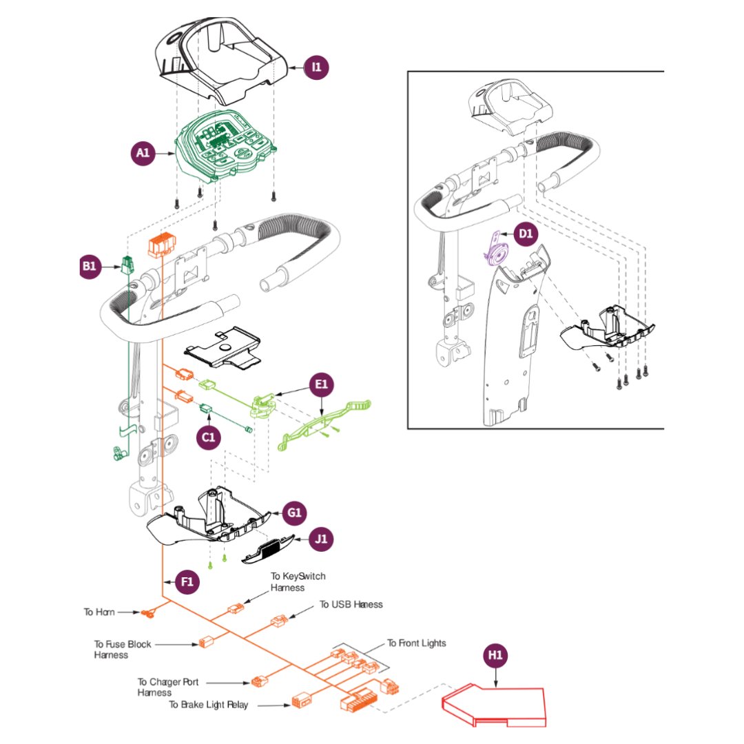 Pride Mobility DWR1020C161