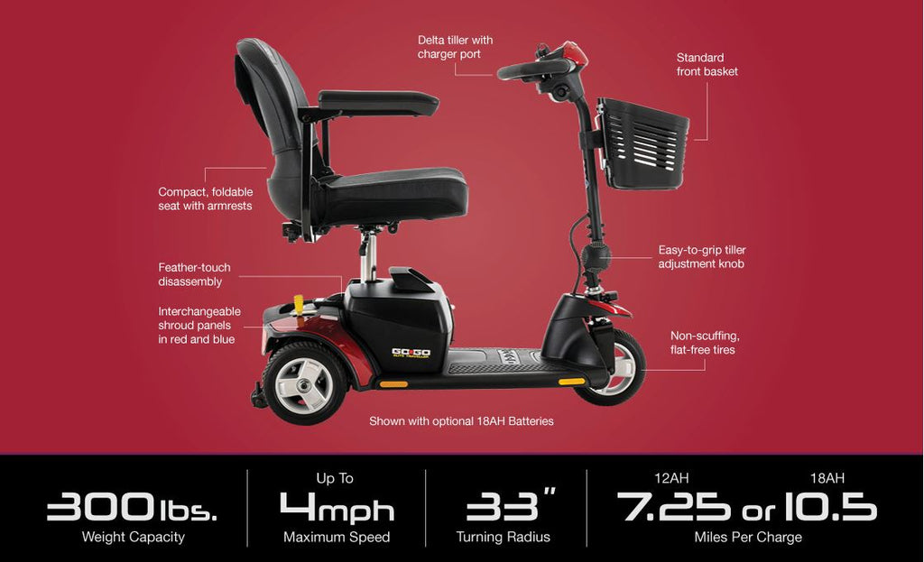 Pride Go Go Elite Traveller® 3-Wheel