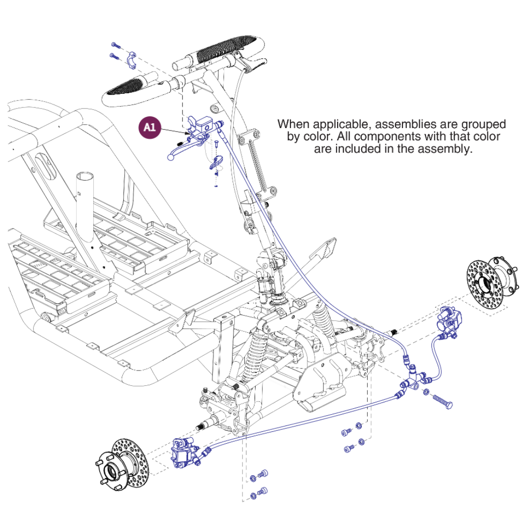 Pride Mobility FRMASMB16024