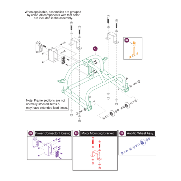 Pride Mobility WHLASMB1547