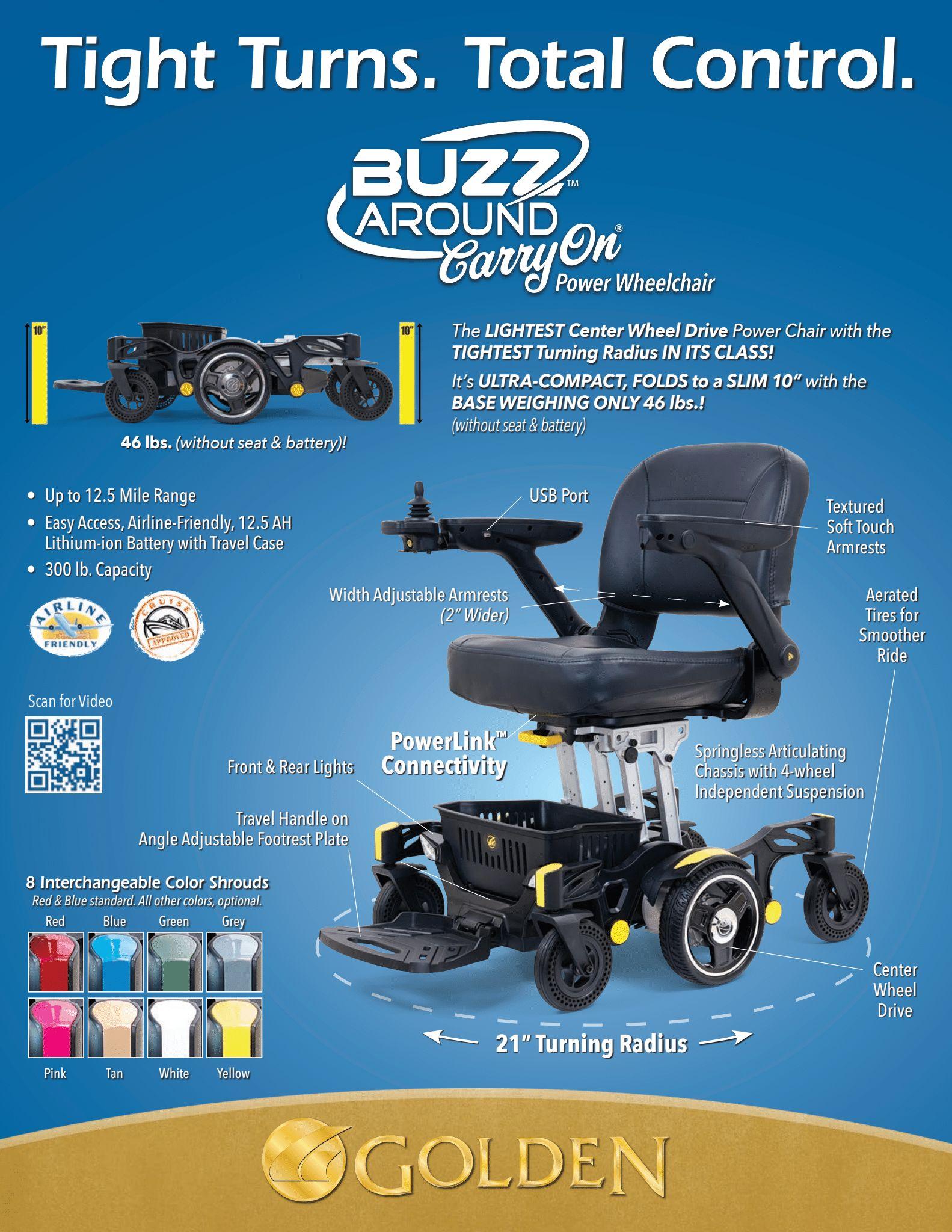 Golden Buzzaround CarryOn Power Chair