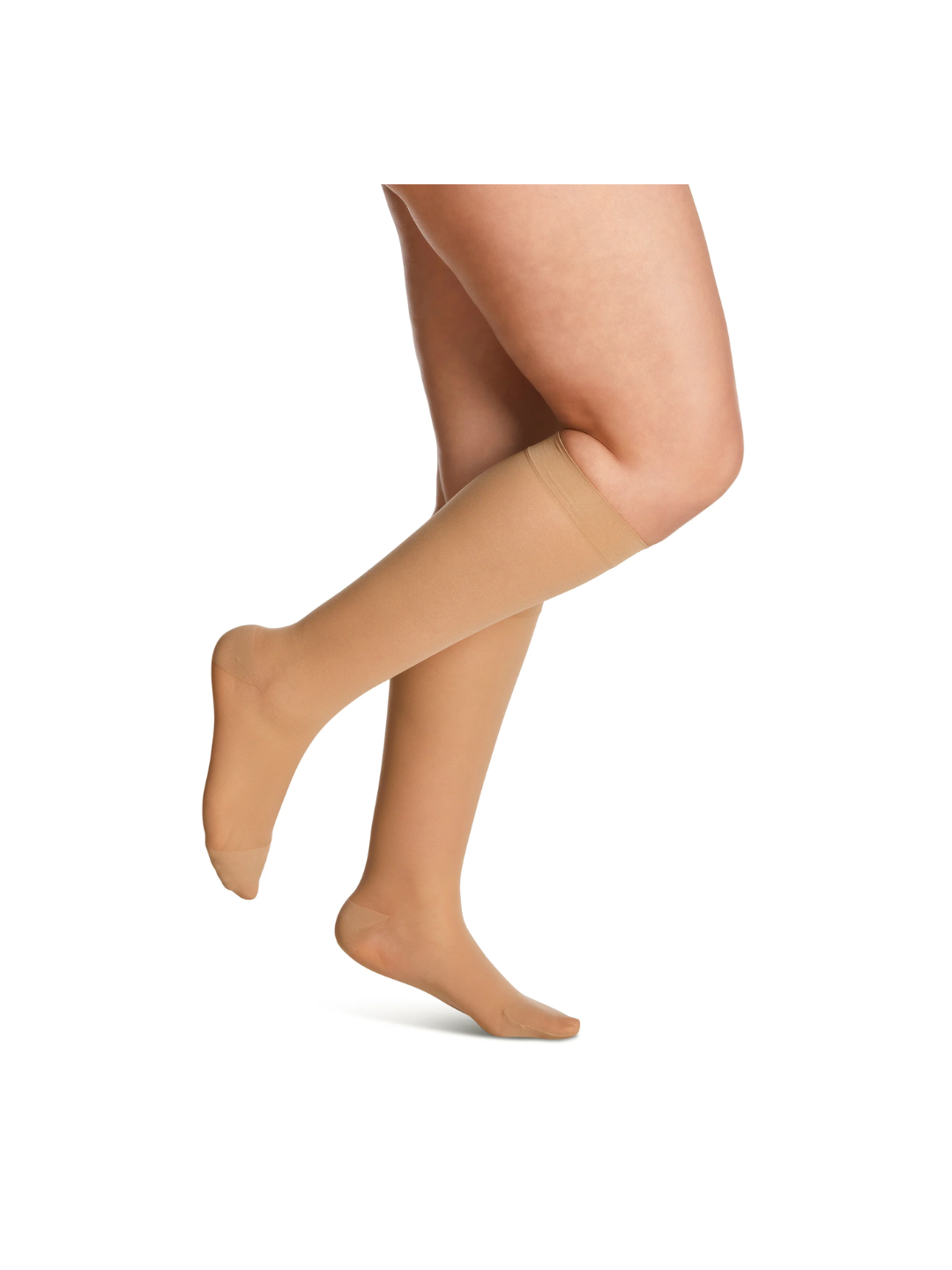 Sigvaris Style Sheer 780 Women’s 20-30mmHg Calf Closed Toe Golden (Suntan) MS