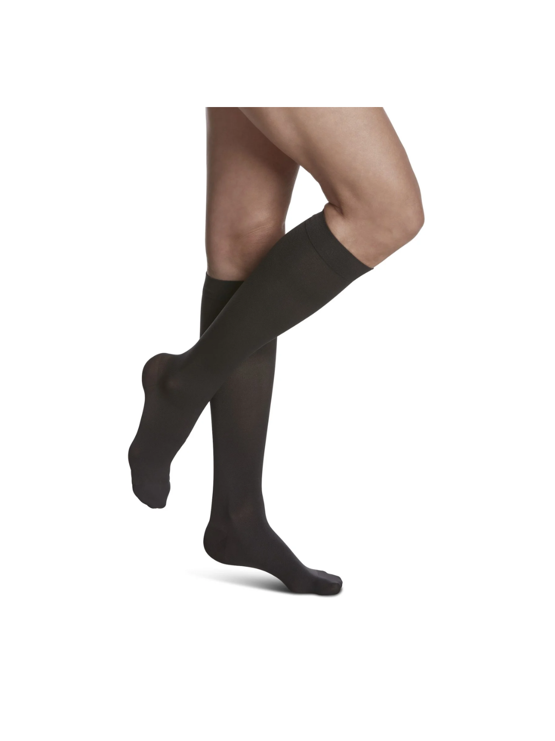 Sigvaris Style Soft Opaque 840 Women’s 20–30mmHg Calf Closed Toe Graphite Standard MS