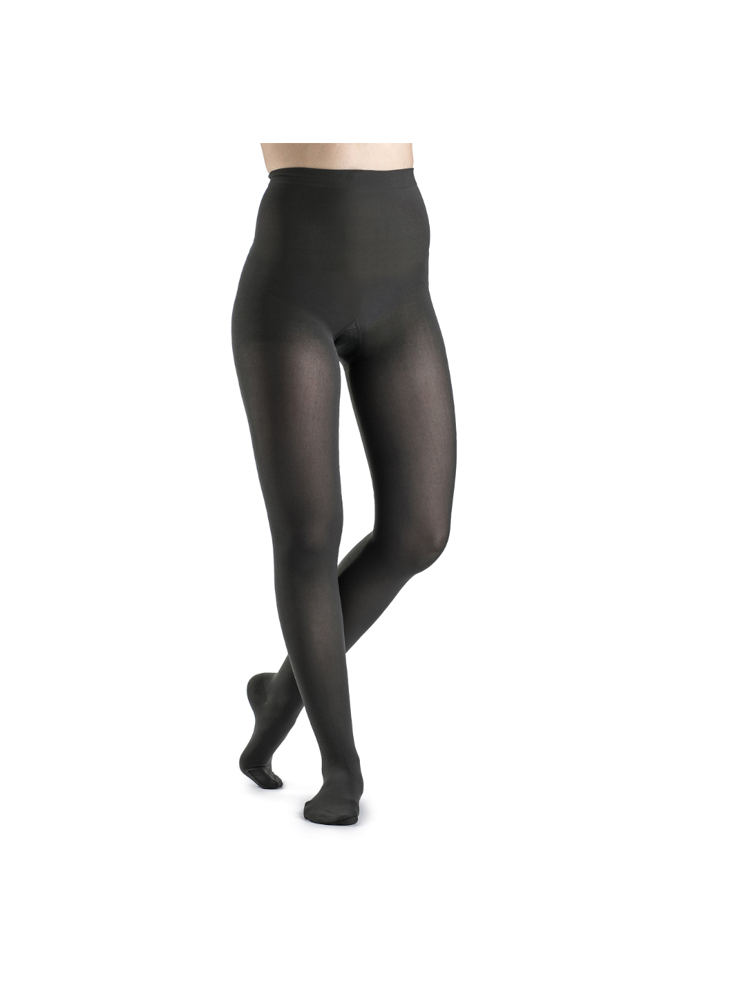 Sigvaris Style Soft Opaque 840 Women’s 20–30mmHg Pantyhose Closed Toe Graphite Standard SS