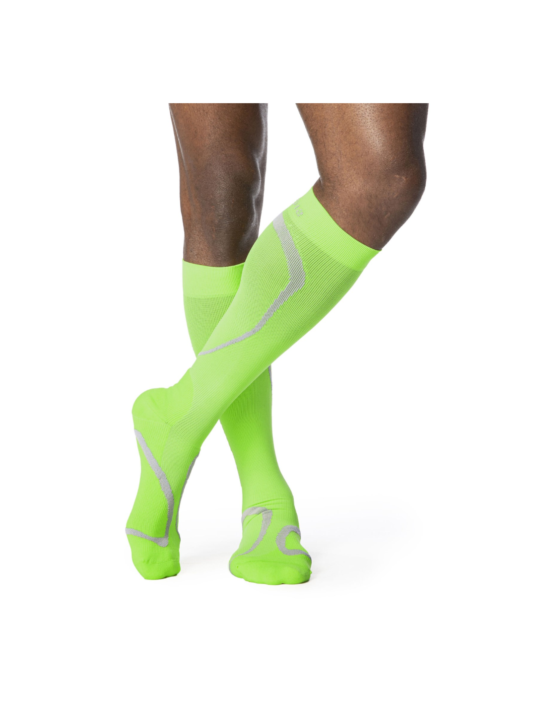 Sigvaris Motion High Tech 412 20–30mmHg Calf Closed Toe Lime LL
