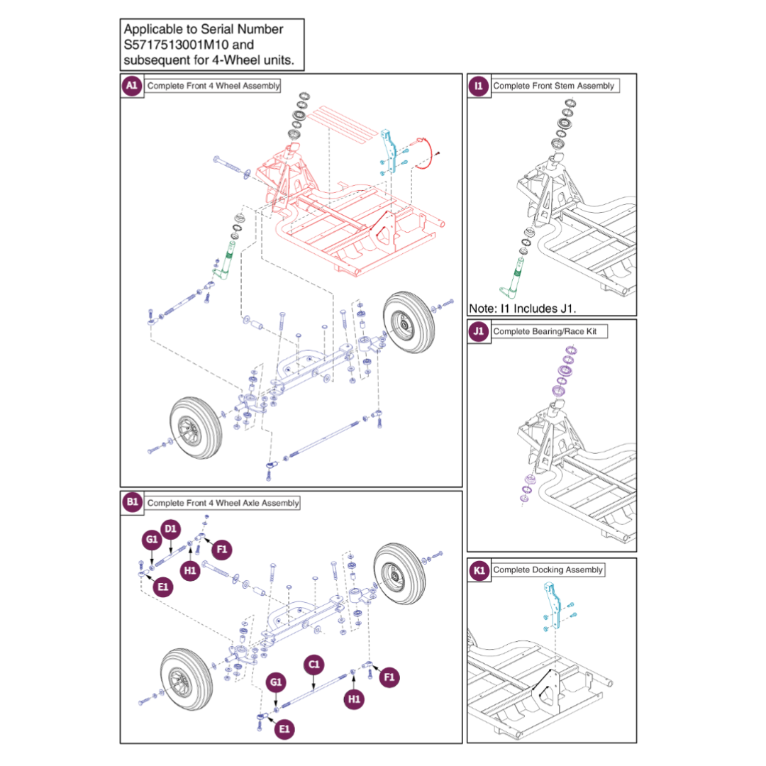 Pride Mobility NUTSTD1018