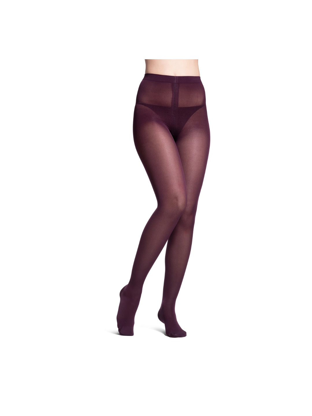 Sigvaris Style Soft Opaque 840 Women’s 20–30mmHg Pantyhose Closed Toe Mulberry Standard SL