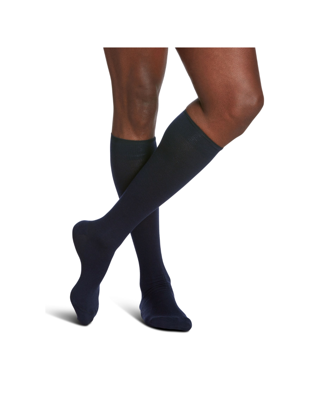 Sigvaris Well Being All-Season Merino Wool 192 Men's 15–20mmHg Calf Closed Toe Navy 11½ - 14