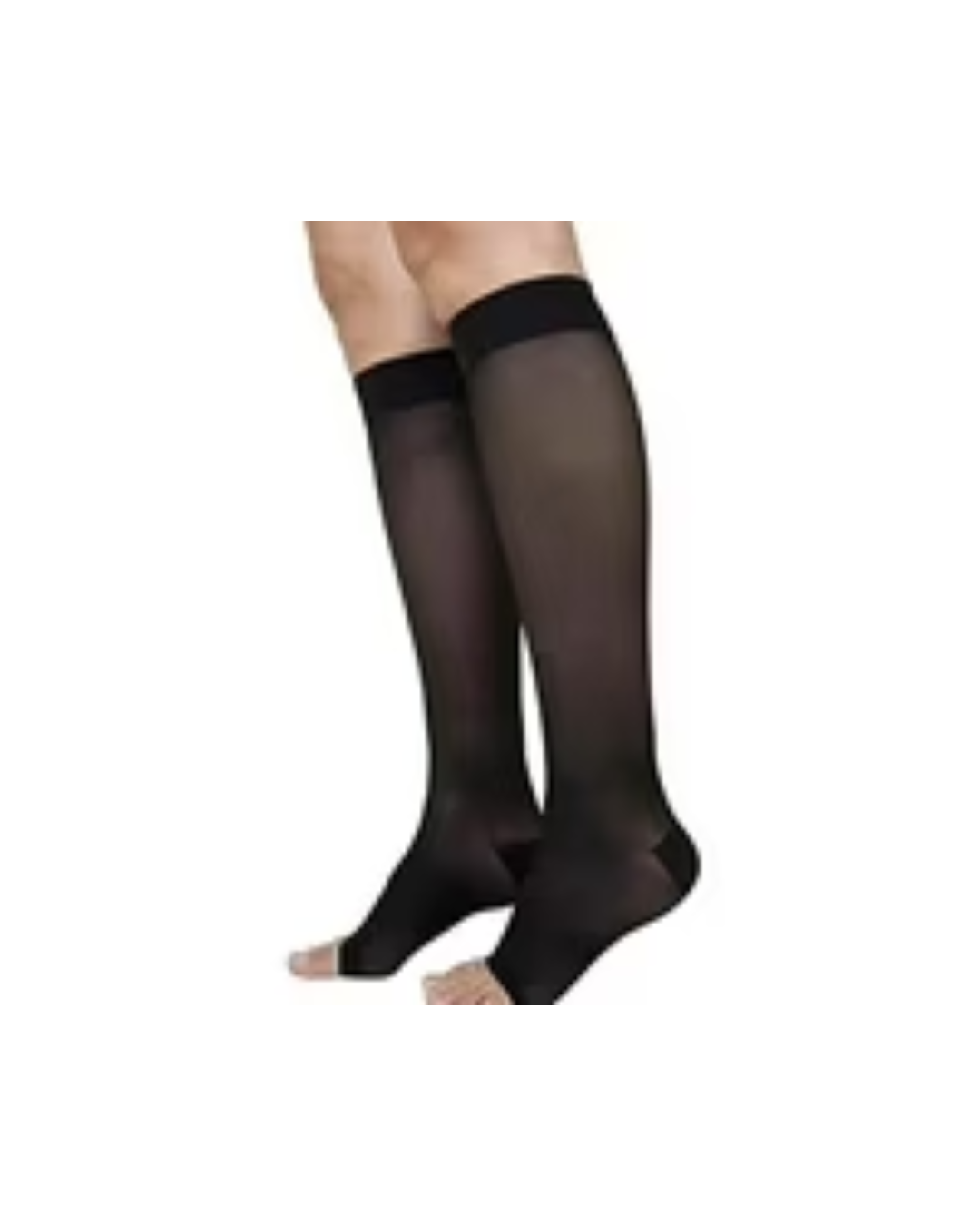 Sigvaris Style Sheer 780 30-40mmHg Calf Open Toe Black SL