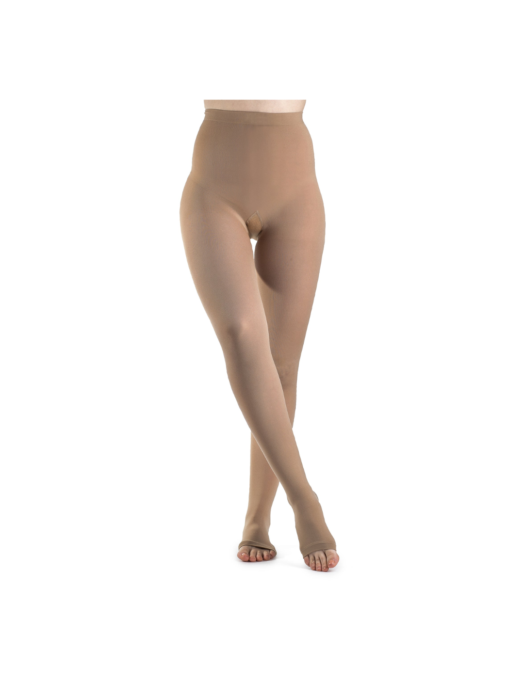 Sigvaris Style Soft Opaque 840 20–30mmHg Pantyhose Open Toe Chai (Nude) Standard LS