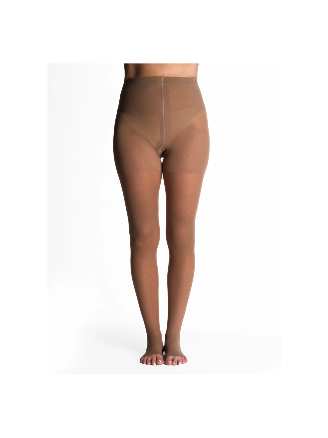 Sigvaris Style Sheer 780 15-20mmHg Pantyhose Open Toe Café MS