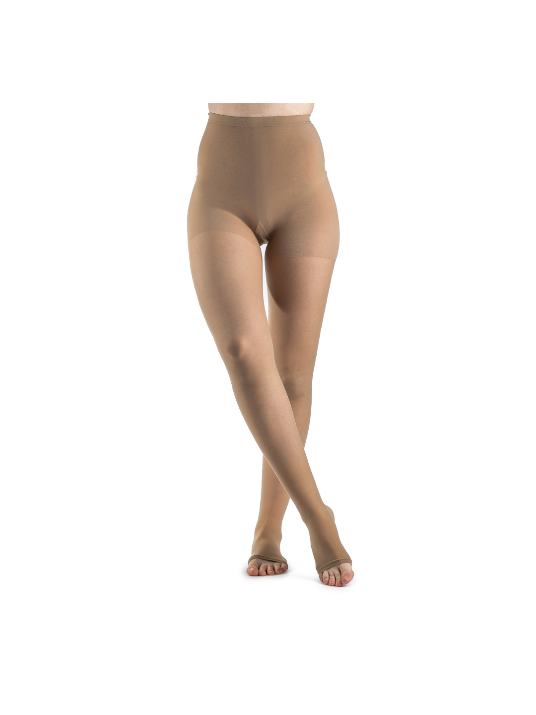 Sigvaris Style Sheer 780 20-30mmHg Pantyhose Open Toe Golden (Suntan) MS