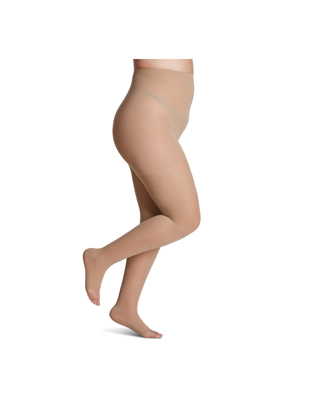 Sigvaris Style Sheer 780 20-30mmHg Pantyhose Open Toe Honey (Natural) LL