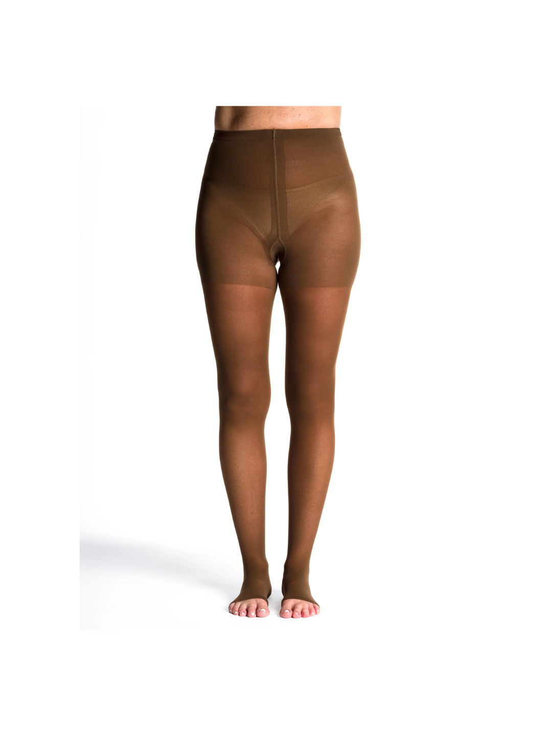 Sigvaris Style Sheer 780 15-20mmHg Pantyhose Open Toe Mocha MS