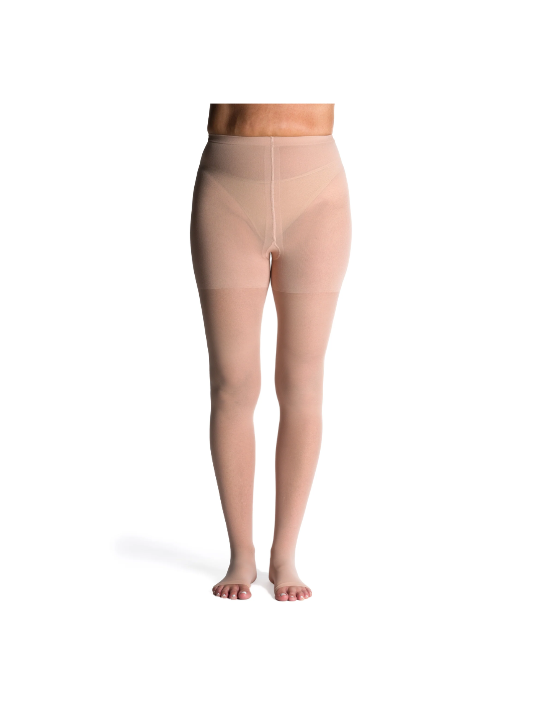 Sigvaris Style Sheer 780 20-30mmHg Pantyhose Open Toe Warm Sand MS