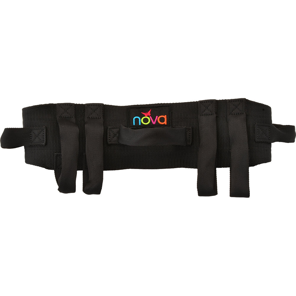 Nova Gait Belt with Handles Black