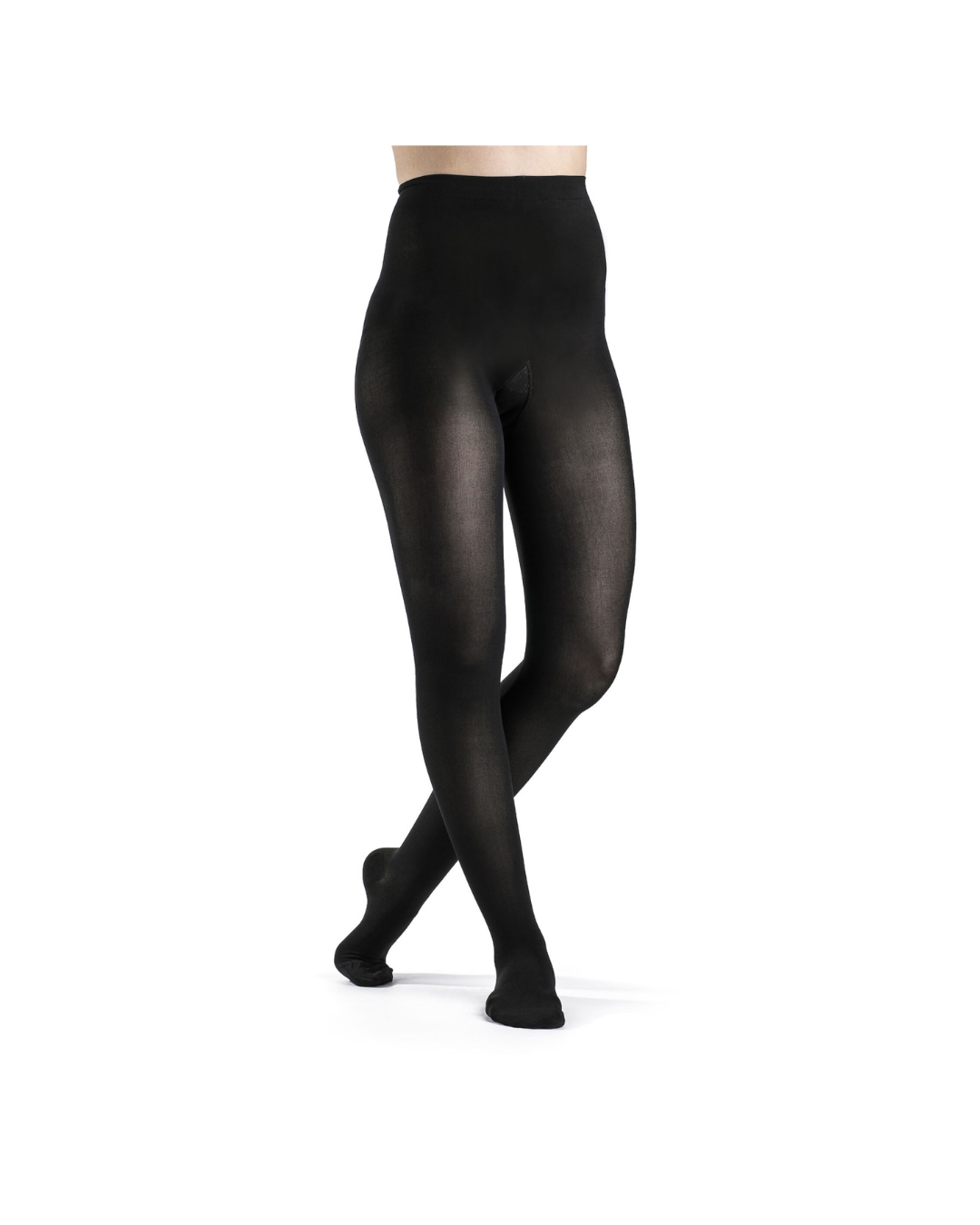 Sigvaris Style Soft Opaque 840 Women’s 30-40mmHg Pantyhose Closed Toe Black Standard LL
