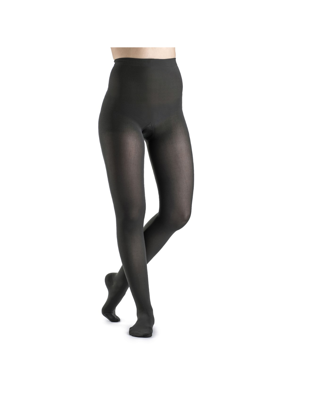 Sigvaris Style Soft Opaque 840 Women’s 15–20 mmHg Pantyhose Closed Toe Graphite Standard MS
