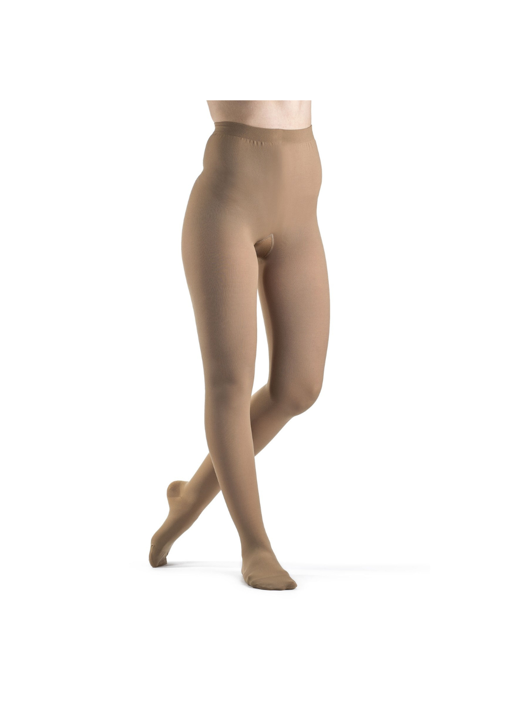 Sigvaris Essential Opaque 860 Women's 20-30mmHg Pantyhose Closed Toe Golden (Suntan) Standard LL