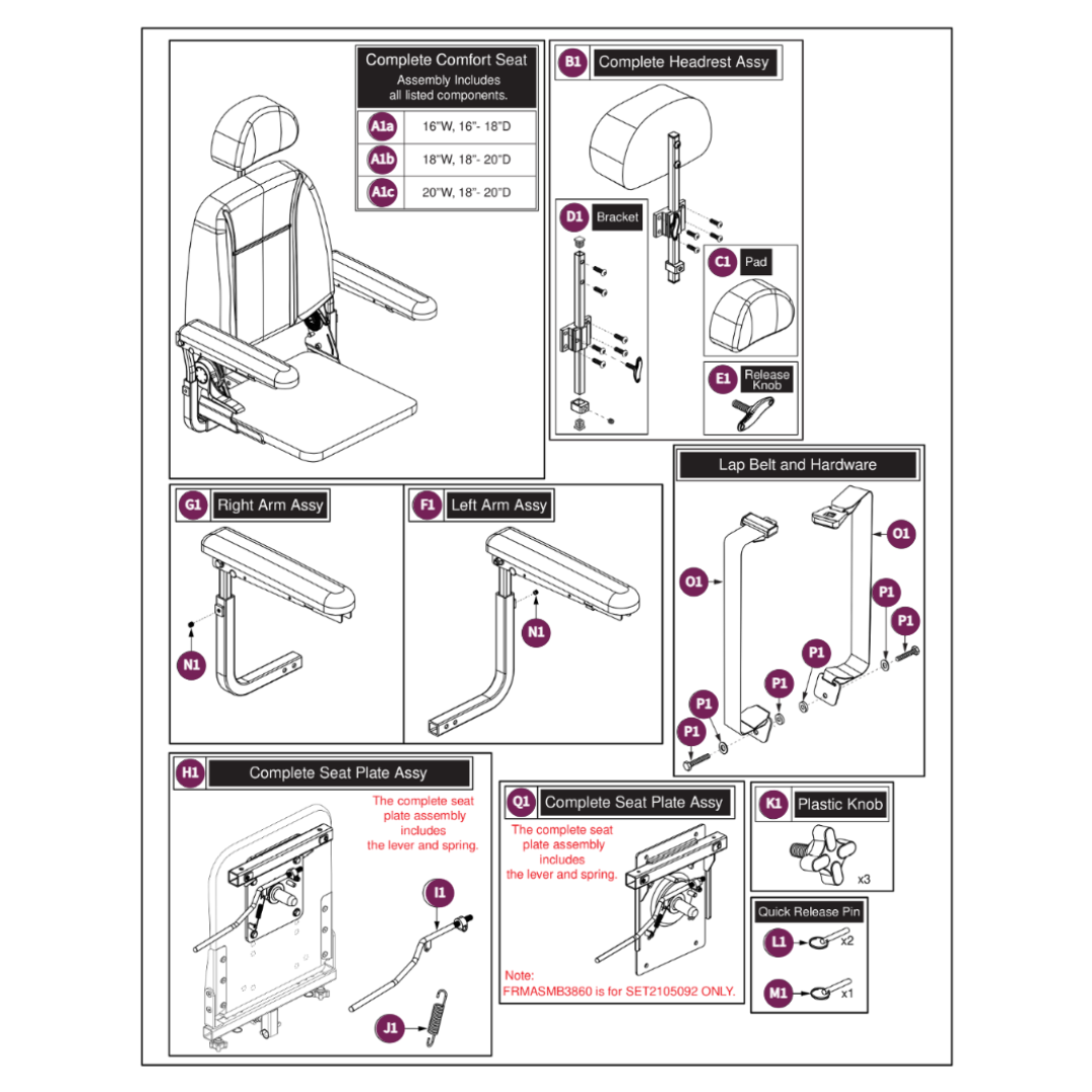 Pride Mobility FRMASMB16315