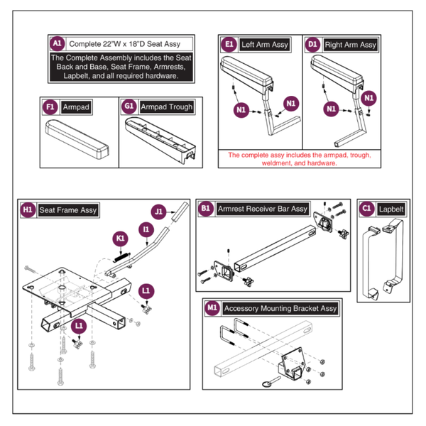 Pride Mobility FRMASMB5311