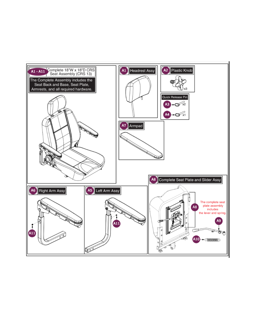 Pride Mobility ARM145482