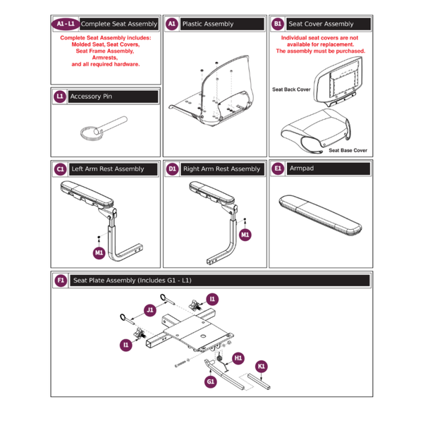 Pride Mobility SCRSETS1104