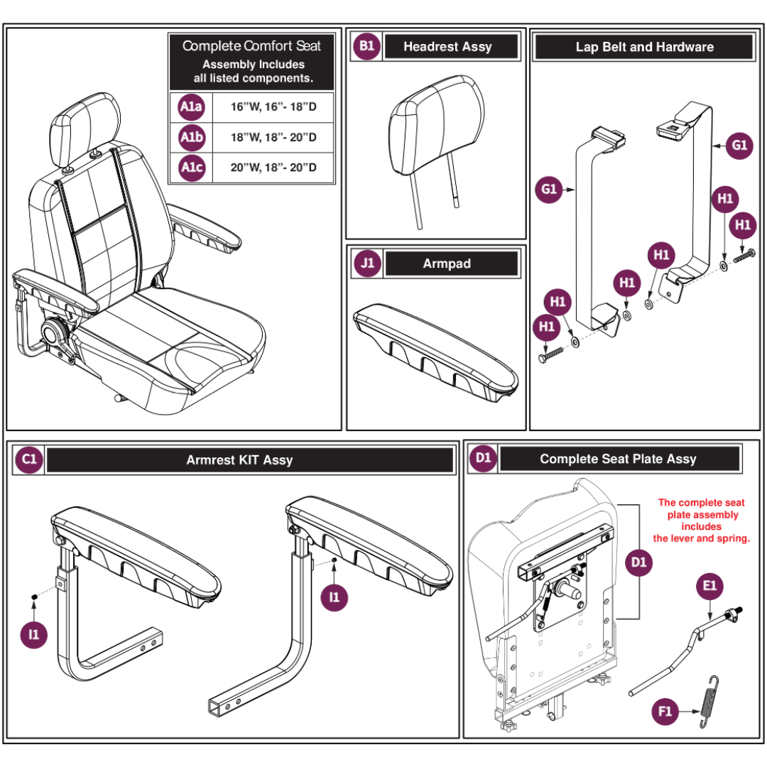 Pride Mobility SPGRAW1039