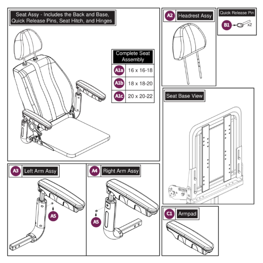 Pride Mobility SCRSETS1104