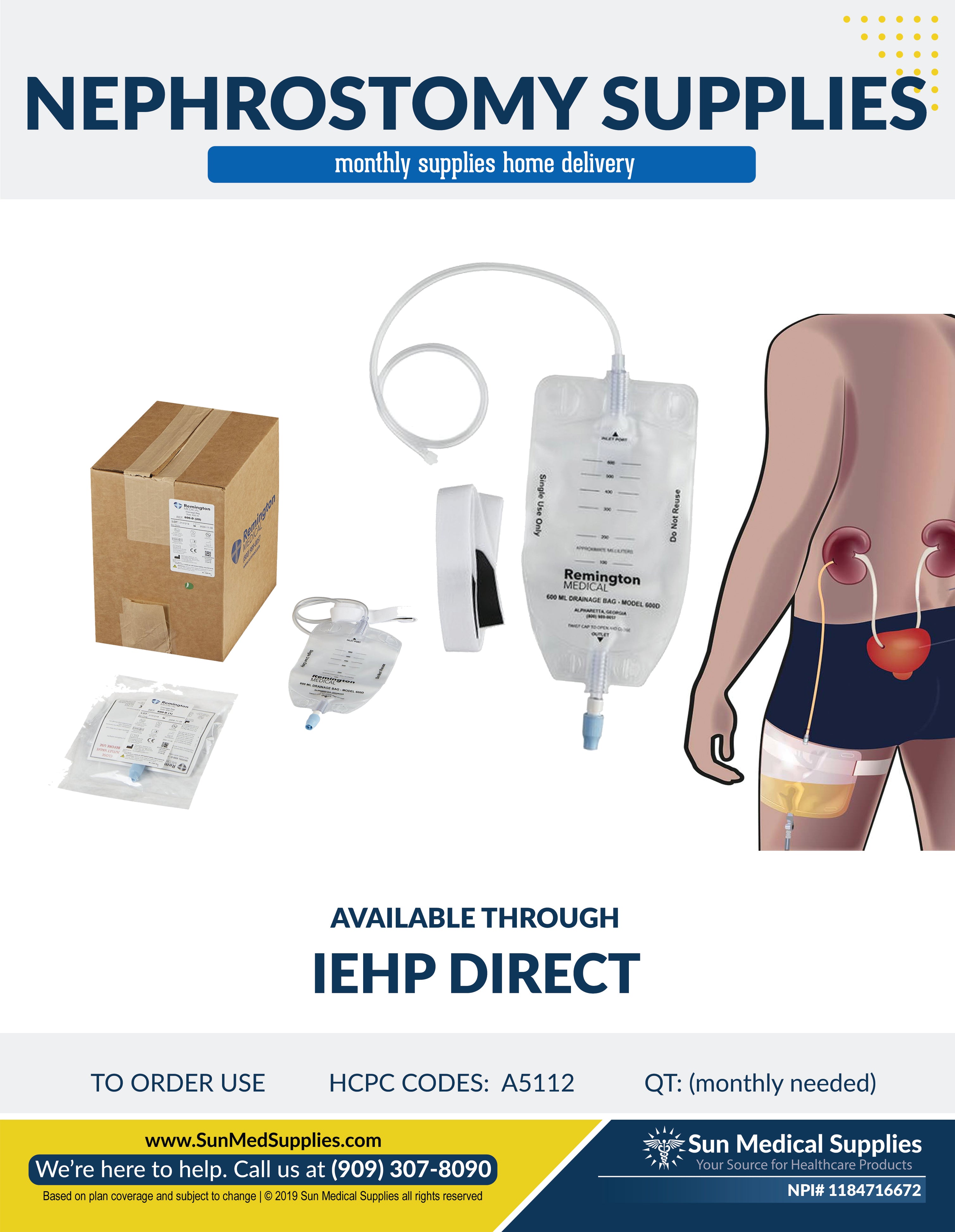 Insurance Nephrostomy Sun Medical Supplies