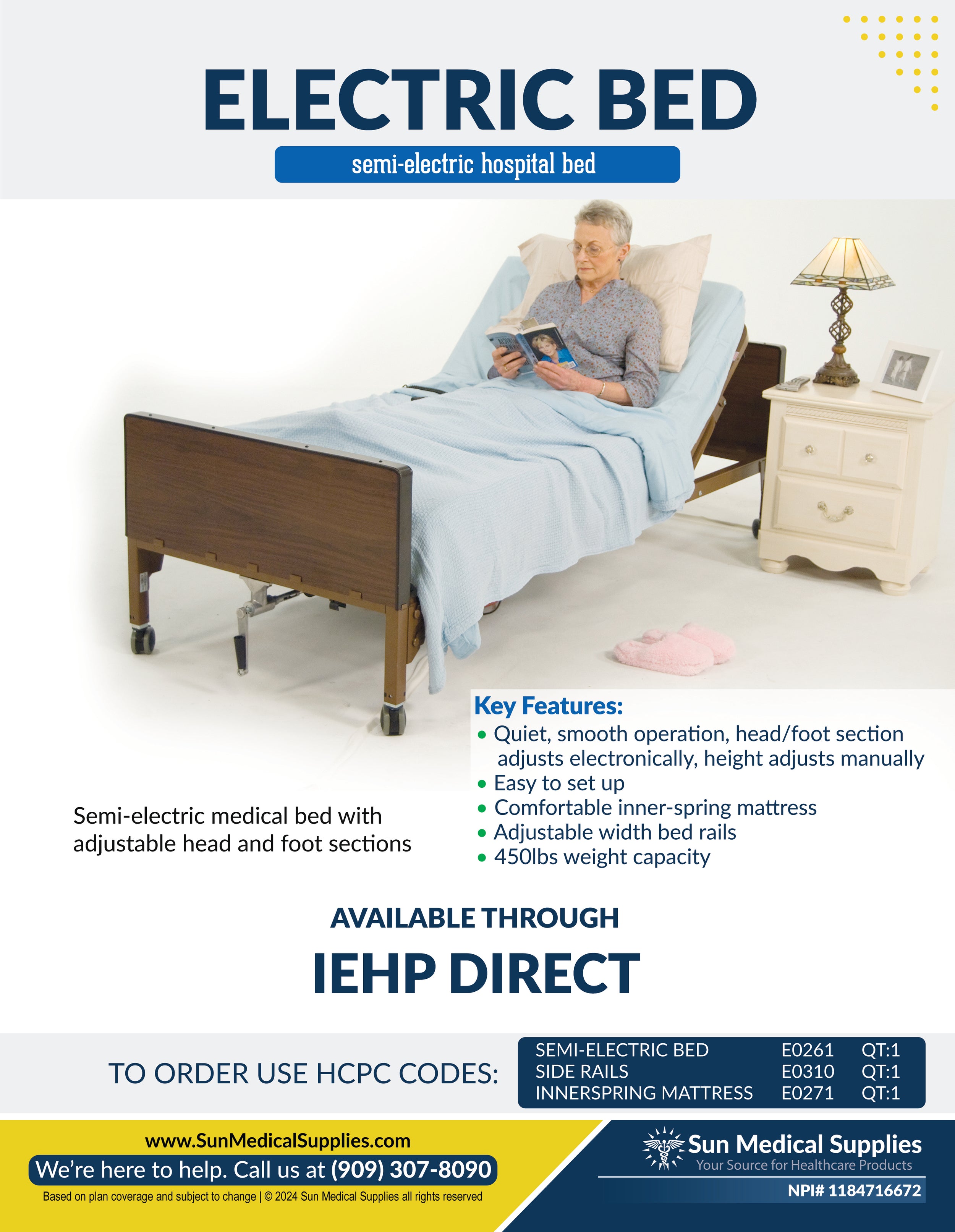 insurance hospital beds Sun Medical Supplies