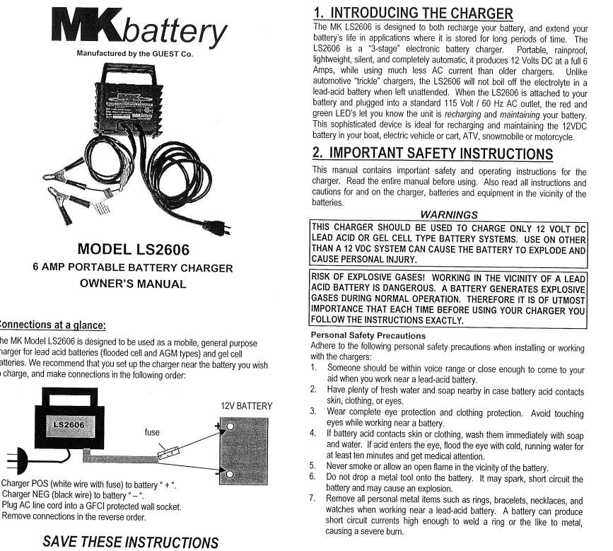 MK BATTERY LS2606 (12V 6Ah)