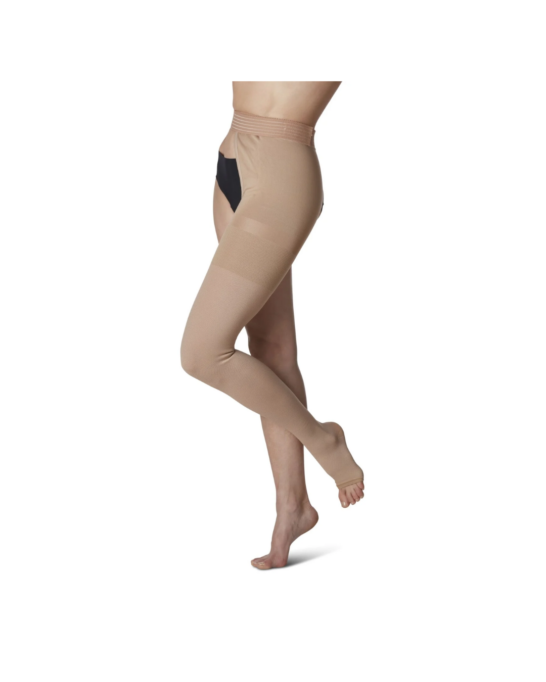 Sigvaris Specialty Natural Rubber 500 30–40 mmHg Pantyhose Open Toe Beige L4