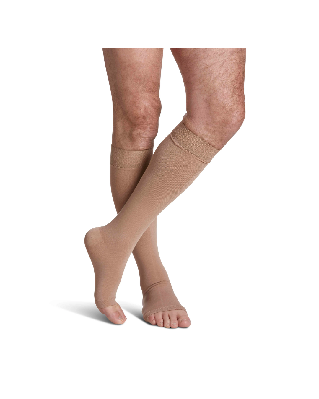 Sigvaris Specialty Secure 550 40–50mmHg Calf Open Toe Beige M2